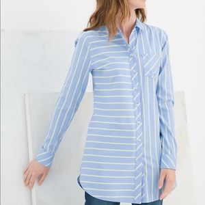 NO Iron- Mixed Stripe Tunic - Chicos